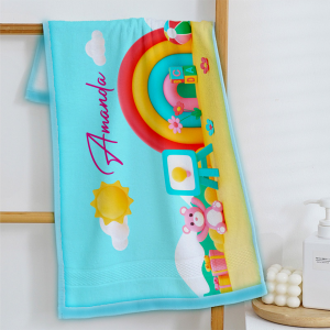 TOLHA DE BANHO PERSONALIZADA FELPUDO TROPICAL 145CM X 70CM IMPRESSÃO ULTRA-HD EPSON 100% POLIÉSTER 195 GR/M2 COR SÓLIDA OU PERSONALIZADA